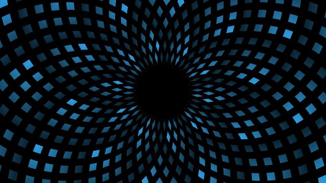 Flowing Diamonds Expanding From Black Hole Growing