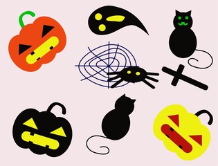 set of images images for the Halloween holiday