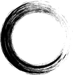 Ink Splash Background . Black Paint Splattered Shape . 