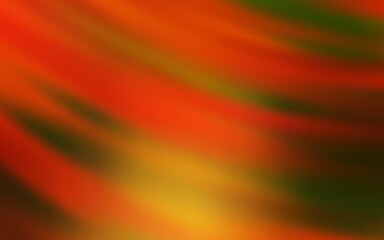 Dark Orange vector background with wry lines. Colorful abstract illustration with gradient lines. Template for cell phone screens.