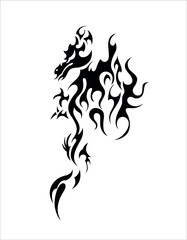chinese dragon second of the big collection ethnic tattoo symbol sticker
