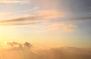 sunset in the sky