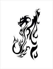 chinese dragon third of the big collection ethnic tattoo symbol sticker