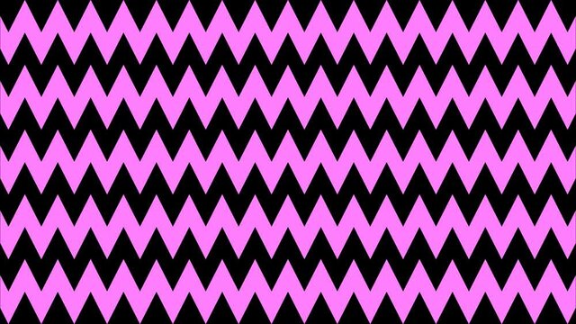 Pink Black Wobbly Zigzags Zig Zags
