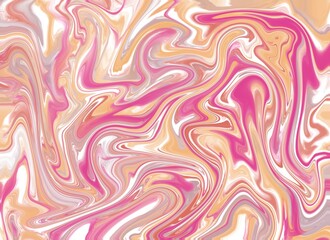 Pink and peachy abstract digital marble background