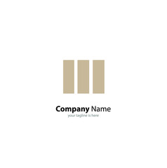 The simple modern logo of letter M with white background