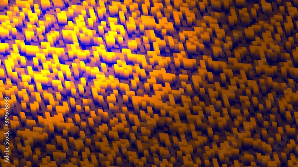 Poster array of cubes cubic floor panel