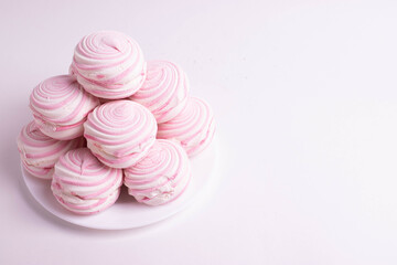 pink sweet marshmallows