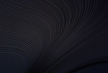 Dark Gray vector template with curved lines.