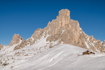 Dolomiti Italy Mountains. Sky Sun Dolomites