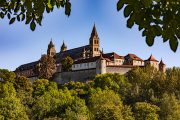 Fototapeta na wymiar Die Comburg bei Schwäbisch Hall ist ein ehemaliges Kloster der Benediktiner
