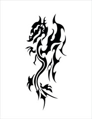 chinese dragon eight of the big collection ethnic tattoo symbol sticker