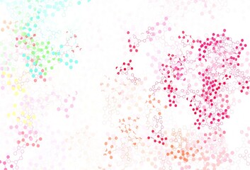 Light Pink, Yellow vector backdrop with artificial intelligence data.