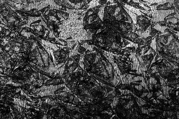 black smudge and blur marks on white paper - abstract black and white texture background