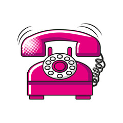 pop art phone detailed style icon vector design