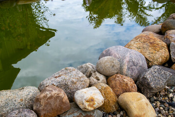 rocks by the water