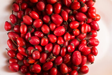 Rosehip tea is rich in vitamins and is used as a restorative