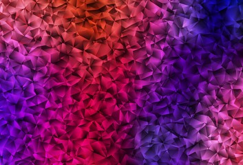 Fototapeta premium Dark Blue, Red vector gradient triangles template.