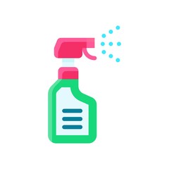 laboratory icon related laboratory medical spray bottle vector in flat style,