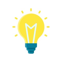 laboratory icon related laboratory light bulb vector in flat style,