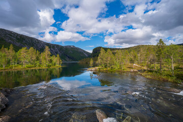 lake in the mountains