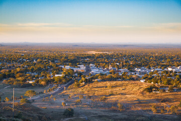 Sunset at Charters Towers, Queensland, Australia from the lookout.
