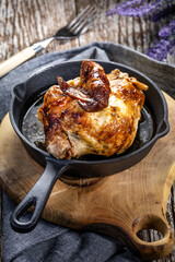 Roasted chicken.