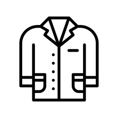 laboratory icon related laboratory boy dress or costume vector in lineal style,