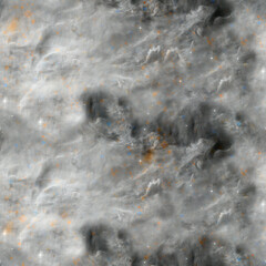 Galaxy fabric seamless pattern. Black and white 