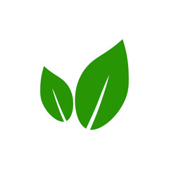 Green Leaf Logo Design Vector Template. Modern Leaf Logo Concept.