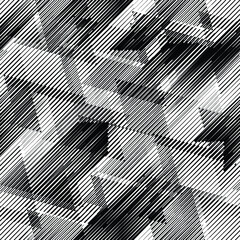 Seamless pattern with speed lines.Triangles
 unusual poster Design .repeating , diagonal, slanting, oblique Black Vector stripes .Geometric shape. Endless texture