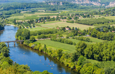 Fototapeta na wymiar Dordogne valley from Domme