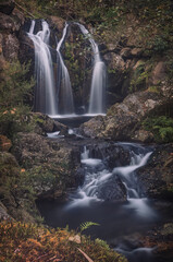 waterfall in autumn