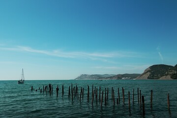 Obraz premium pier at sunset