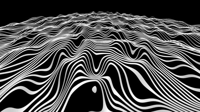 Moving Abstract Terrain Mask Map
