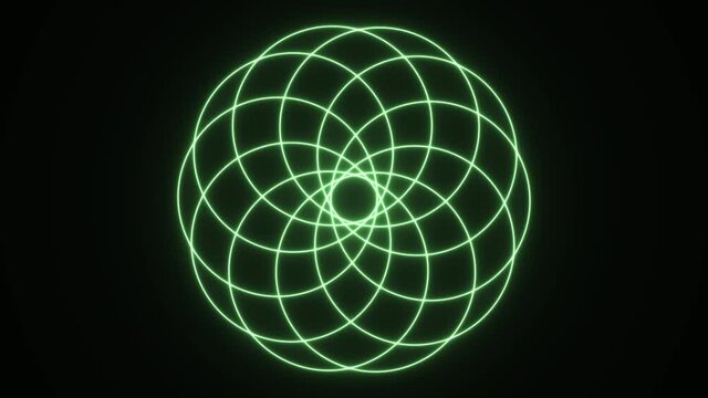 Overlapped Circles Spirograph Shape Lines