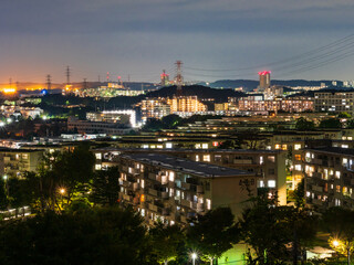 多摩ニュータウン　夜景
