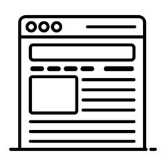 
Editable vector design of free blog site icon in flat design
