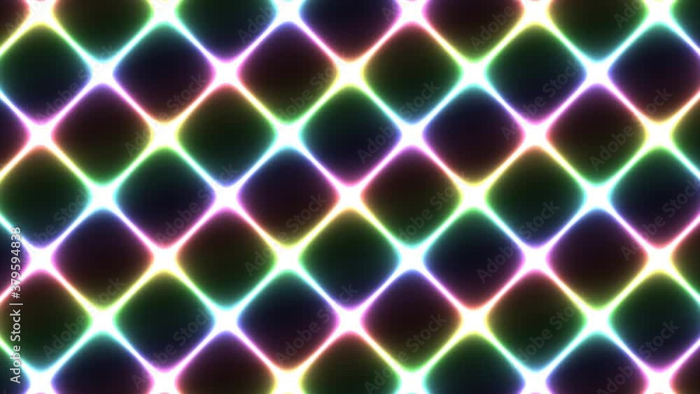 Aufkleber laser net grid netting neon bright lines of hot spectrum of light