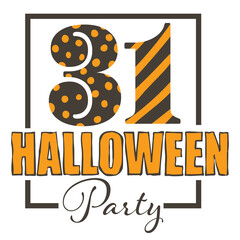 Halloween party 31 of october, celebration of autumn holiday