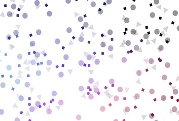 Light Blue, Red vector layout with circles, lines, rectangles.