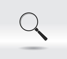 Search icon, vector illustration. Flat design style