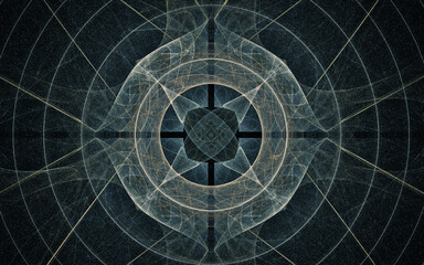 digital image generated on a computer consisting of beautiful abstract geometric shapes, lines of different colors for a background image or web design