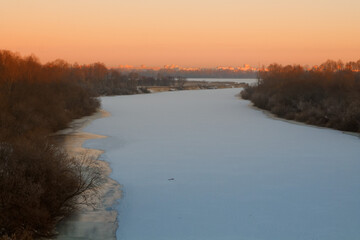 dangerous winter river ravines off the coast