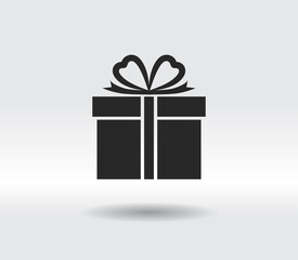Gift box – Vector icon, vector illustration. Flat design style