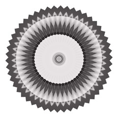 Halftone ornament, monochrome pattern. Drawing vintage style. Grunge texture. Points vintage drawing. Abstract art symbol, logo. Modern symmetric pattern. Festive art backdrop. Creative vector element