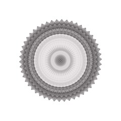 Halftone ornament, monochrome pattern. Drawing vintage style. Grunge texture. Points vintage drawing. Abstract art symbol, logo. Modern symmetric pattern. Festive art backdrop. Creative vector element