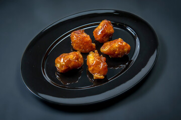 Fried Banana Pieces In Caramel