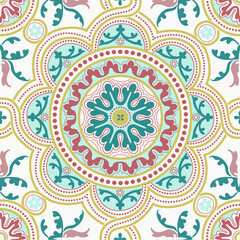 Mandala african vintage abstract antique pattern. Vector illustration. pattern can be used for ceramic tile, wallpaper, linoleum, textile, web page background.