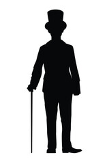 Standing man silhouette